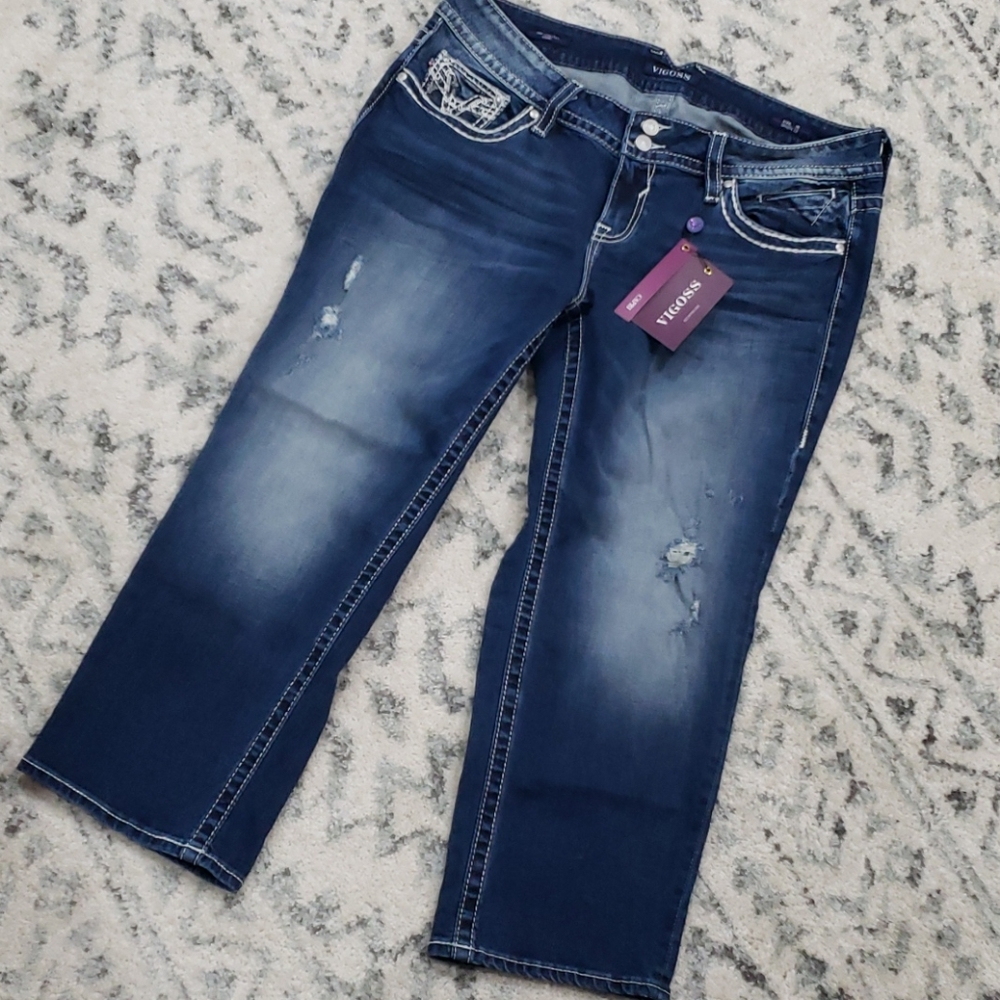 NWT Vigoss Chelsea Capri 18